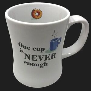 Cracker‎ Barrel Ceramic Coffee  Cocoa Mug Tea One Cup is Never Enough